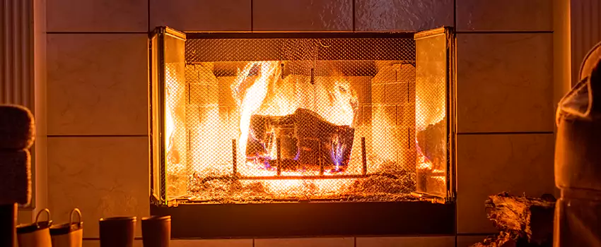 Mendota Hearth Landscape Fireplace Installation in Fort Lauderdale, Florida